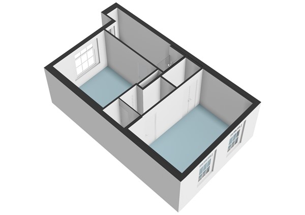 Floorplan - Vollersgracht 10D, 2312 VL Leiden